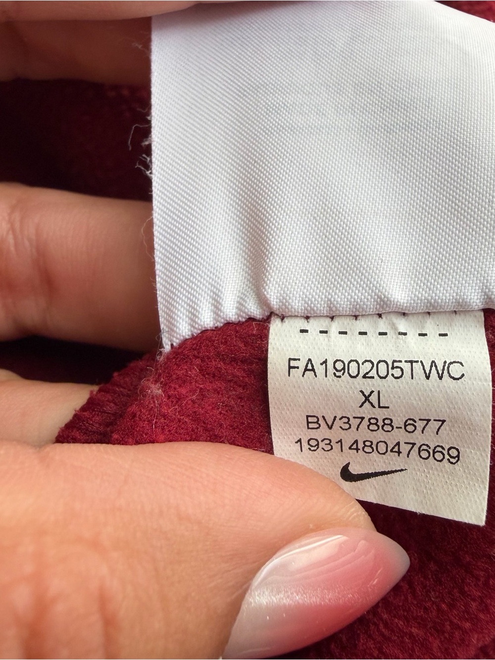 Nike Kids Maroon Graphic Hoodie - Picture 6 of 7